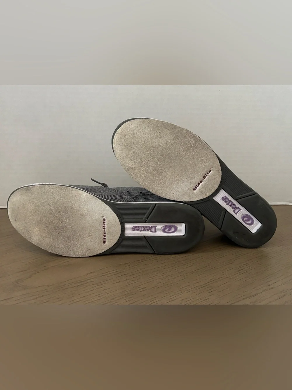 Dexter Gray Herringbone Canvas Lace-Ups with Lavender Lining